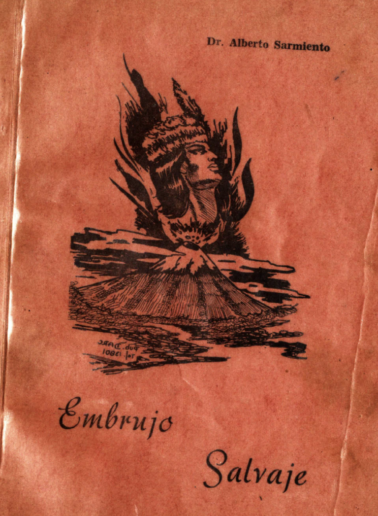 The cover of a textbook written by Dr. Alberto Sarmiento titled "Embrujo Salvaje."